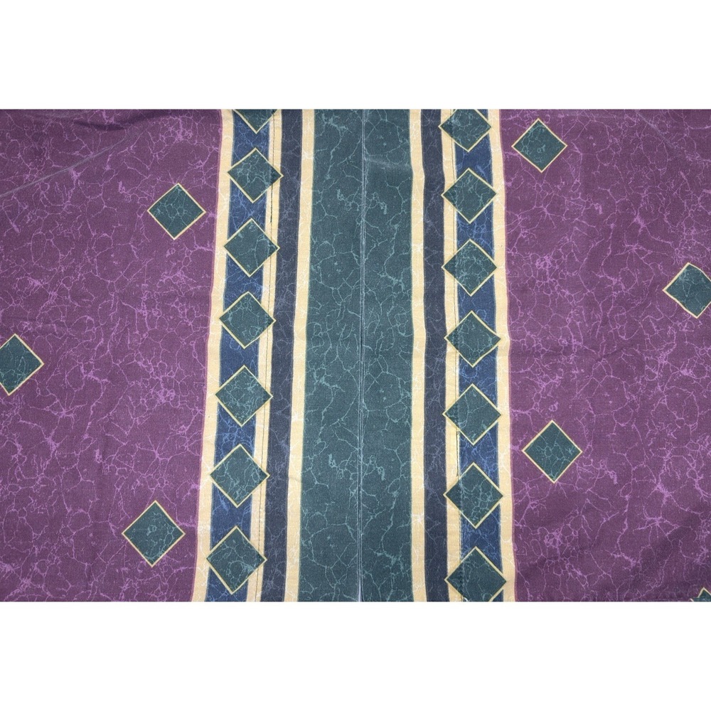 Springmaid Amalfi Pillowcase Set KING Burgundy Vtg‎ 90s Jewel Tone Marbled Rare